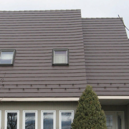 Metal Shingle Steep Pitch Roof Modern Design