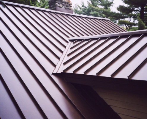 Standing Seam Metal Roof installed on Cottage Home