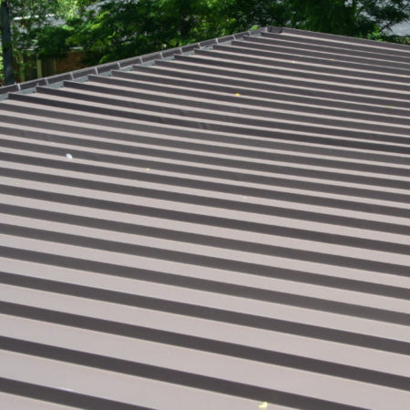 Detail Photo of Clicklock Standing Seam in Shake Grey Colour.