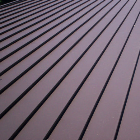 Detail Photo of Clicklock Standing Seam in Mustang Brown Colour