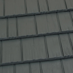 Deep Charcoal Colour Metal Shingle Roof