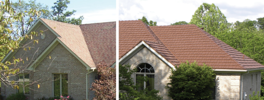 Photos of Homes Before and After Metal Roof Installation